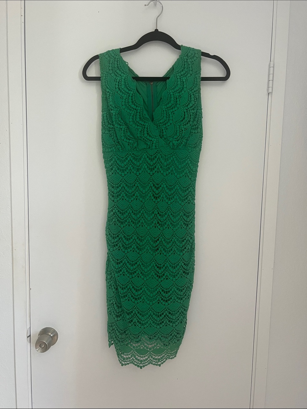 Va Va Voom Emerald Green Lace Sheath Dress